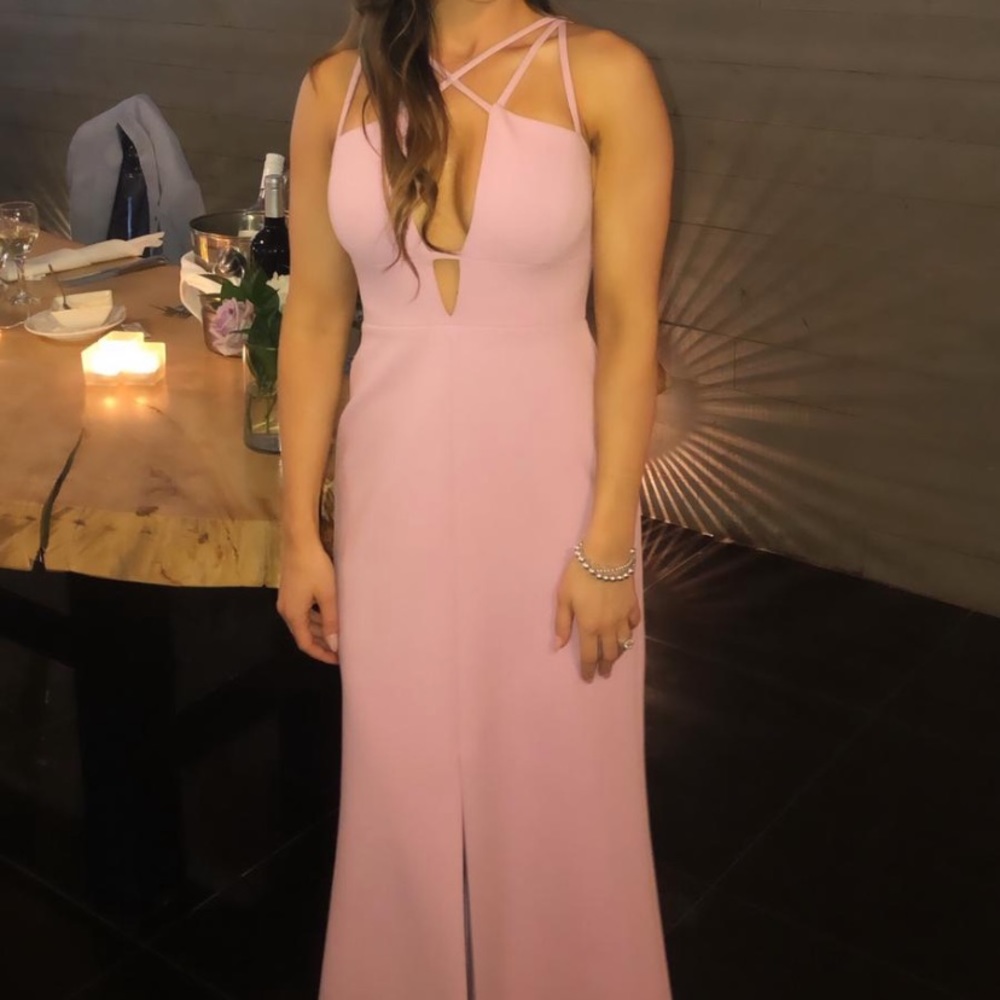 BCBG pink maxi dress size 0